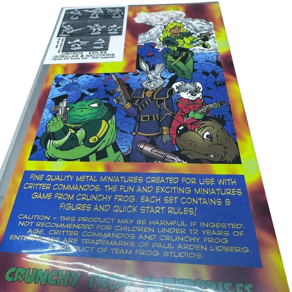 Critter Commandos 2000 Battle Box Fine Metal Miniatures Gorillas Racoons